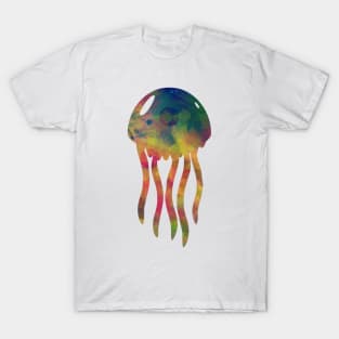 Adventure awaits jellyfish colorful sea life summer time vibes T-Shirt